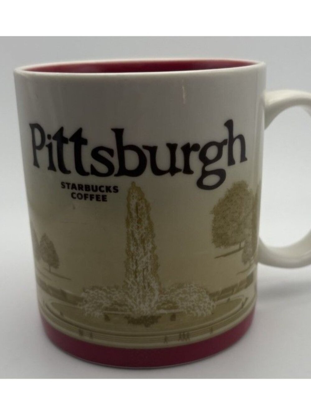 Starbucks Pittsburgh 2012 Mug City Collector Series Red Pennsylvania Coffee Cup
